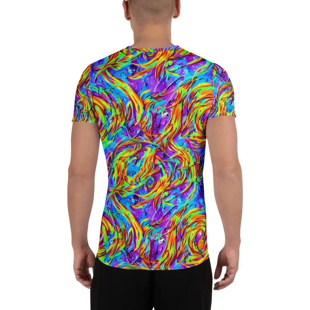 Prismquake on Men's Athletic T-Shirt — Back