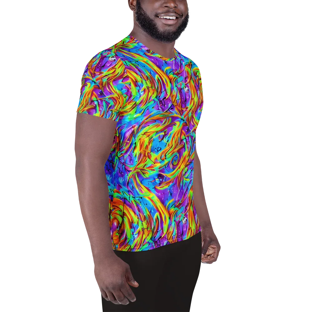 Prismquake on Men's Athletic T-Shirt — Right