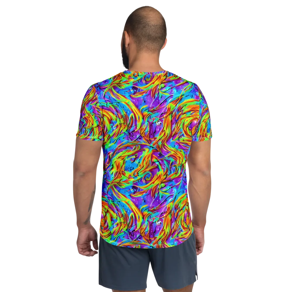 Prismquake on Men's Athletic T-Shirt — Back