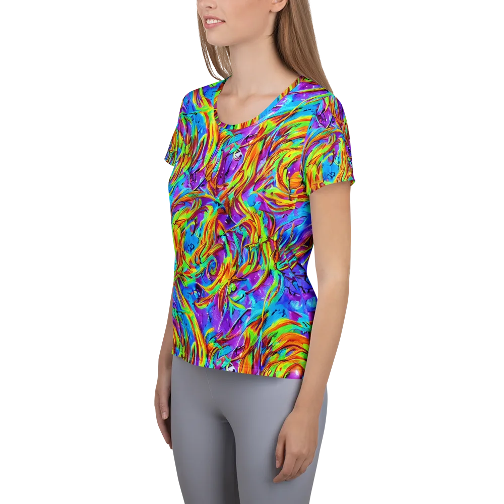 Prismquake on Women's Athletic T-Shirt — Left