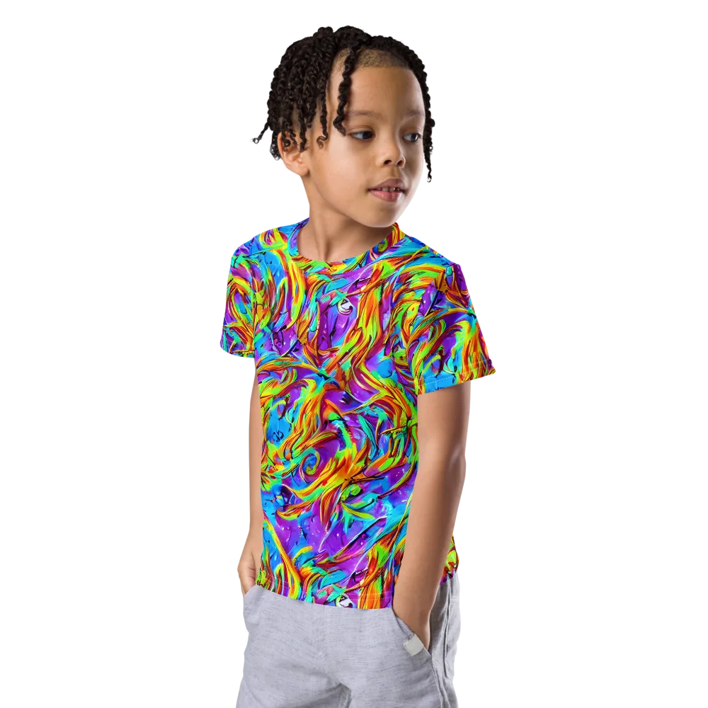 Prismquake on Kids Crew Neck T-Shirt — Left Front