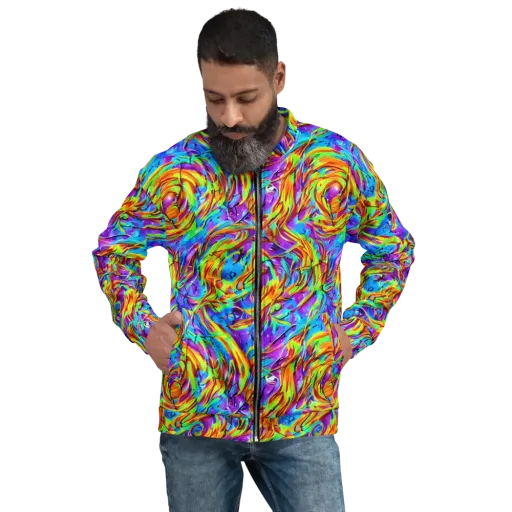 Prismquake on a Bomber Jacket