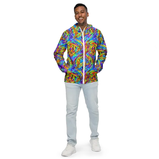 Prismquake on a Men's Windbreaker