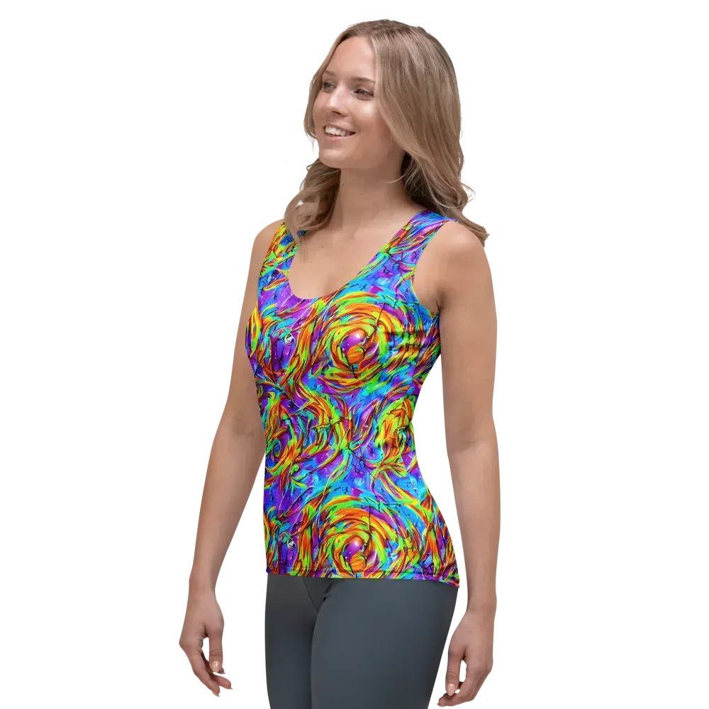 Prismquake on Women's Tank Top — Left Front