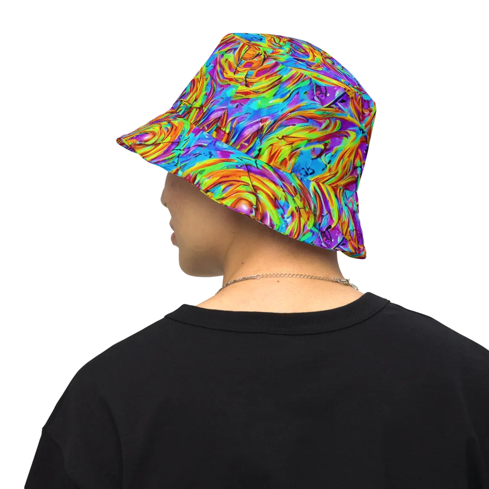 Prismquake on Reversible Bucket Hat — Back Inside