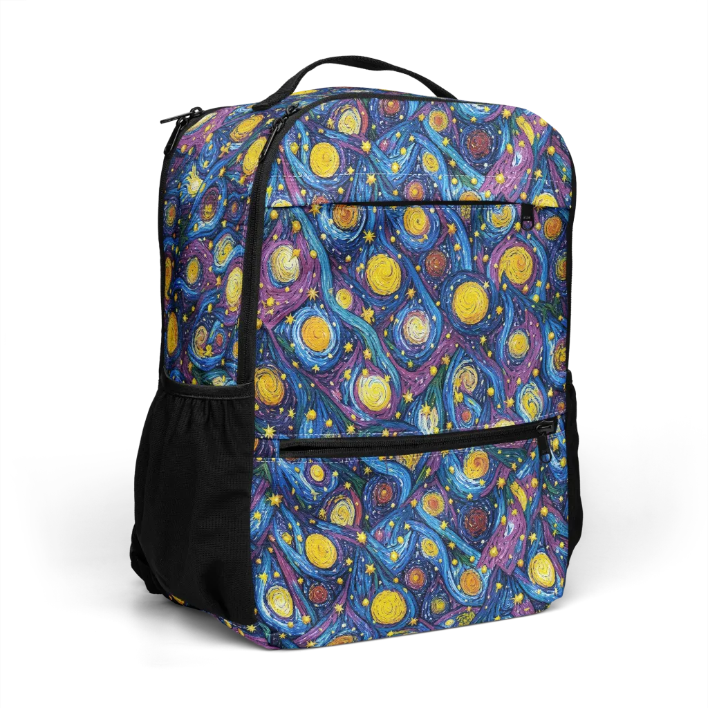 Cosmic Whirlpool on Utility Backpack — Right Front