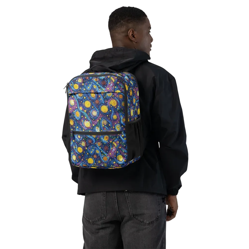 Cosmic Whirlpool on Utility Backpack — Back