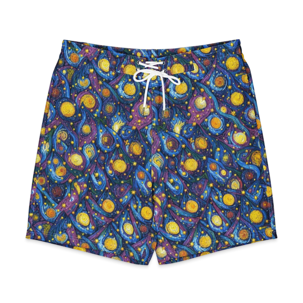 Cosmic Whirlpool on Men's Board Shorts — Front