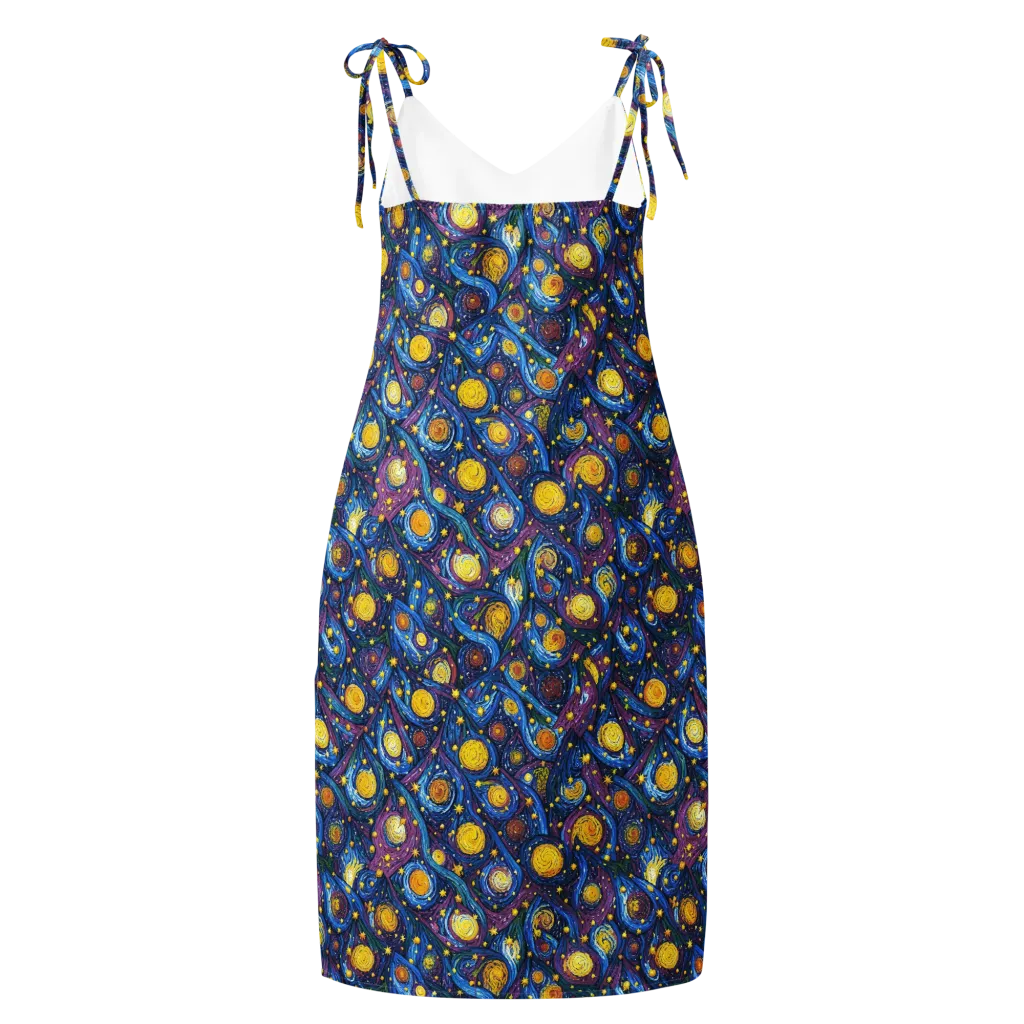 Cosmic Whirlpool on Slip Dress — Back