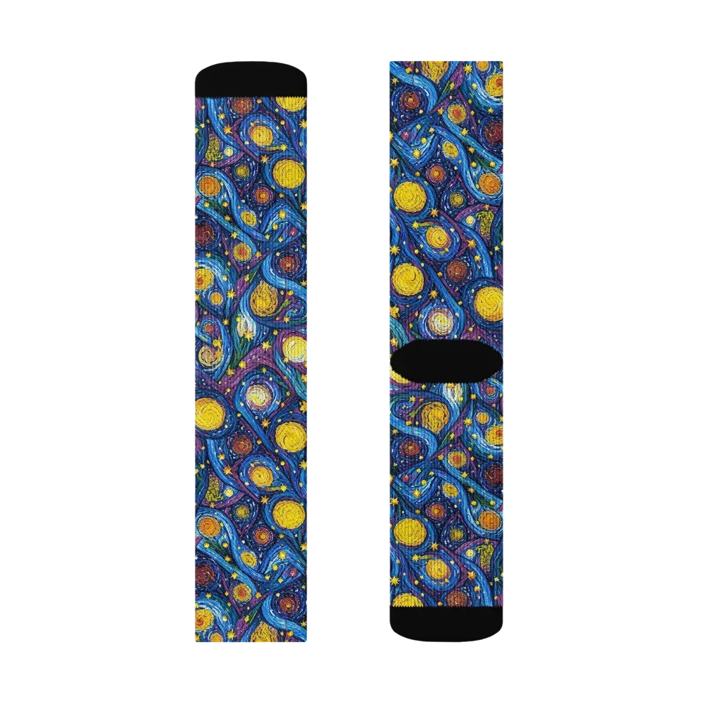 Cosmic Whirlpool on Socks — Right Sock