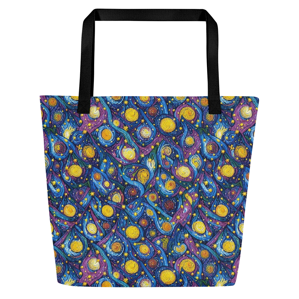 Cosmic Whirlpool on Large Tote Bag W/ Pocket — Front
