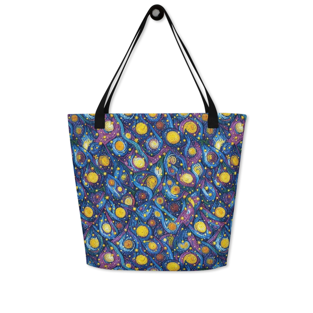Cosmic Whirlpool on Large Tote Bag W/ Pocket — Front