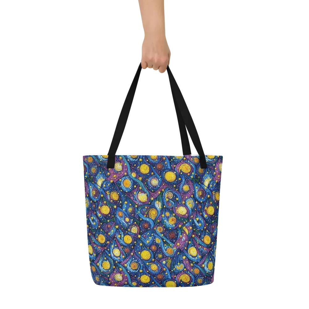 Cosmic Whirlpool on Large Tote Bag W/ Pocket — Front