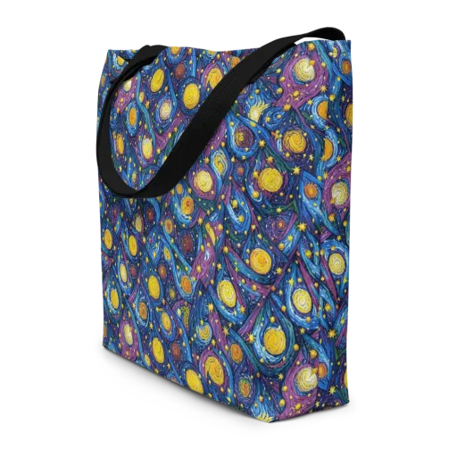 Cosmic Whirlpool on a Large Tote Bag W/ Pocket