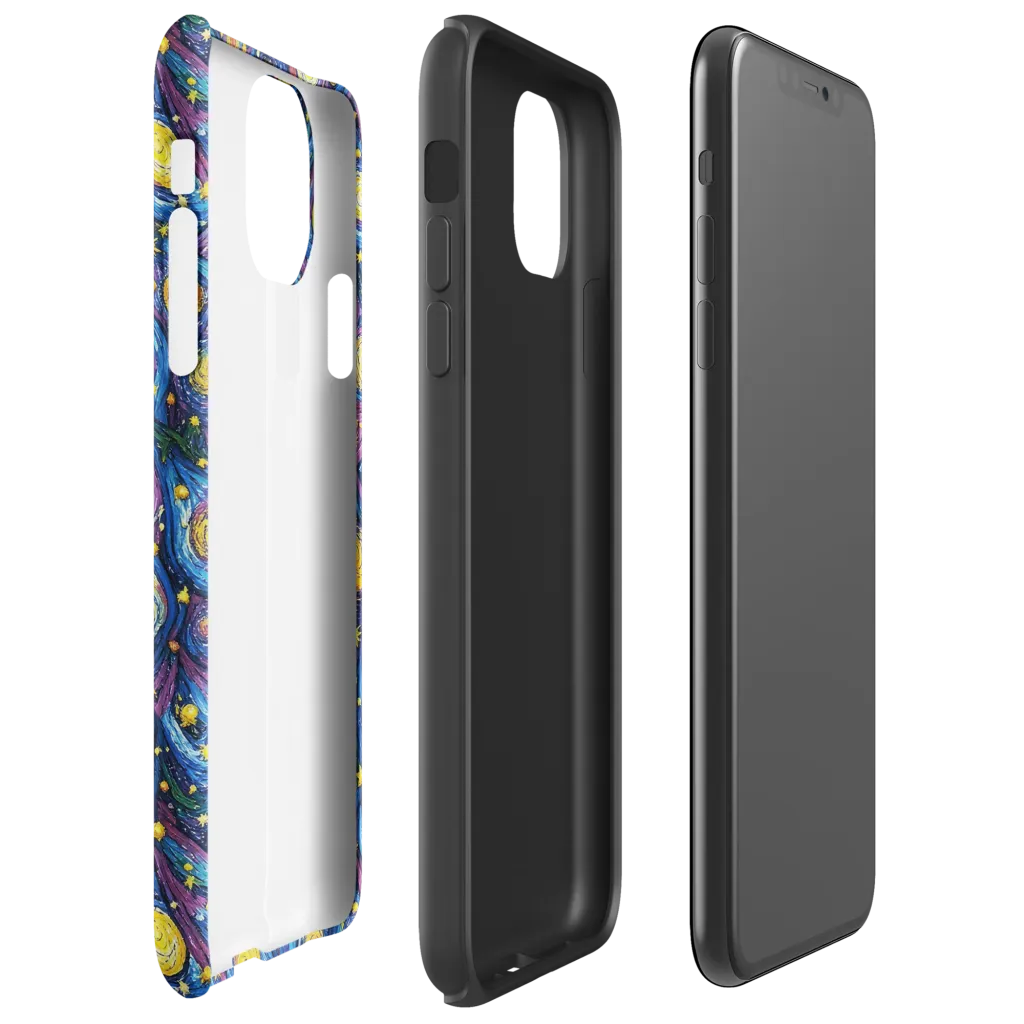 Cosmic Whirlpool on Tough Case for iPhone® — Right