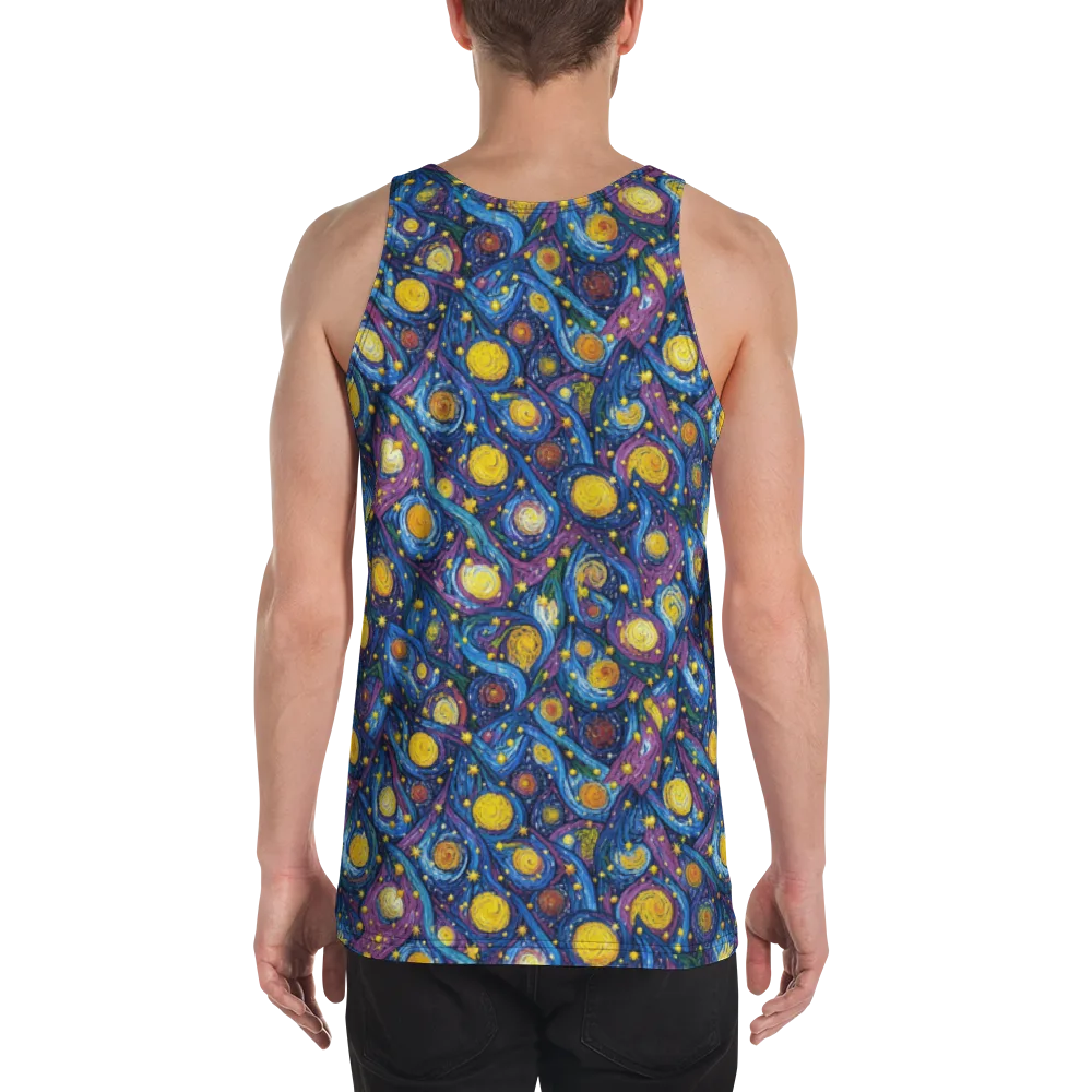 Cosmic Whirlpool on Men's Tank Top — Back