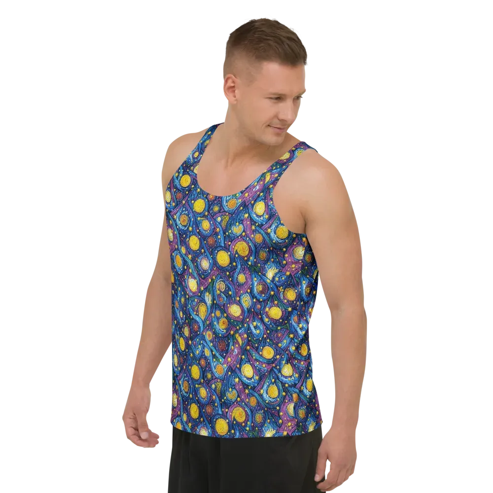 Cosmic Whirlpool on Men's Tank Top — Left Front