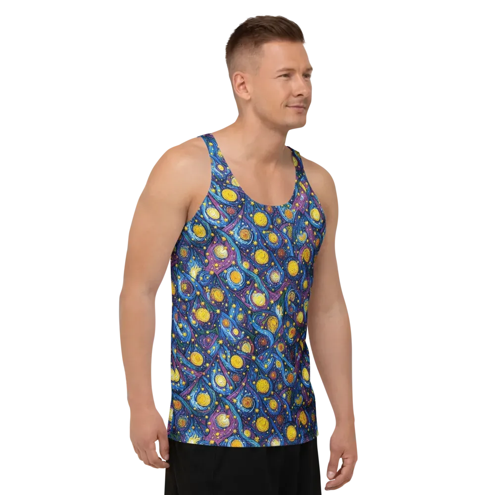Cosmic Whirlpool on Men's Tank Top — Right Front