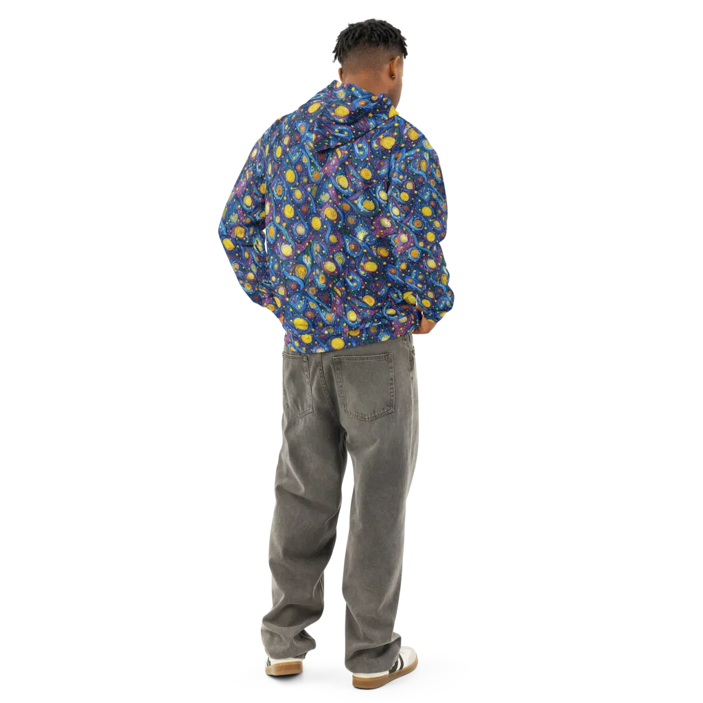 Cosmic Whirlpool on Cotton Hoodie — Back