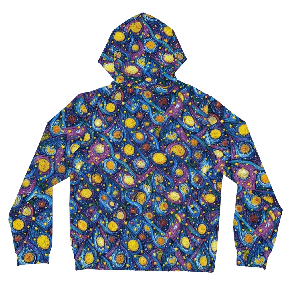 Cosmic Whirlpool on Women's Full-Zip Hoodie — Back