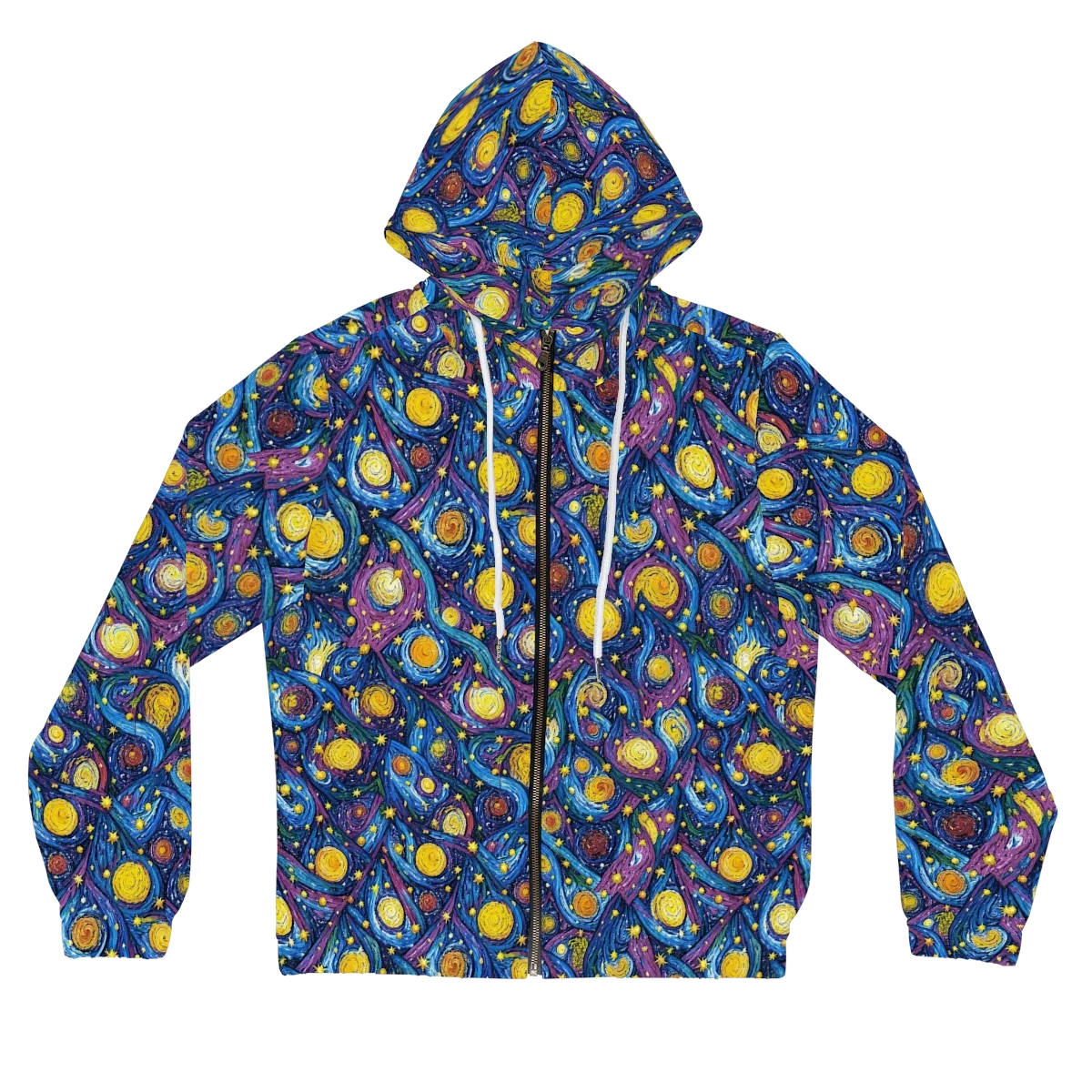 Cosmic Whirlpool on Women's Full-Zip Hoodie — Front