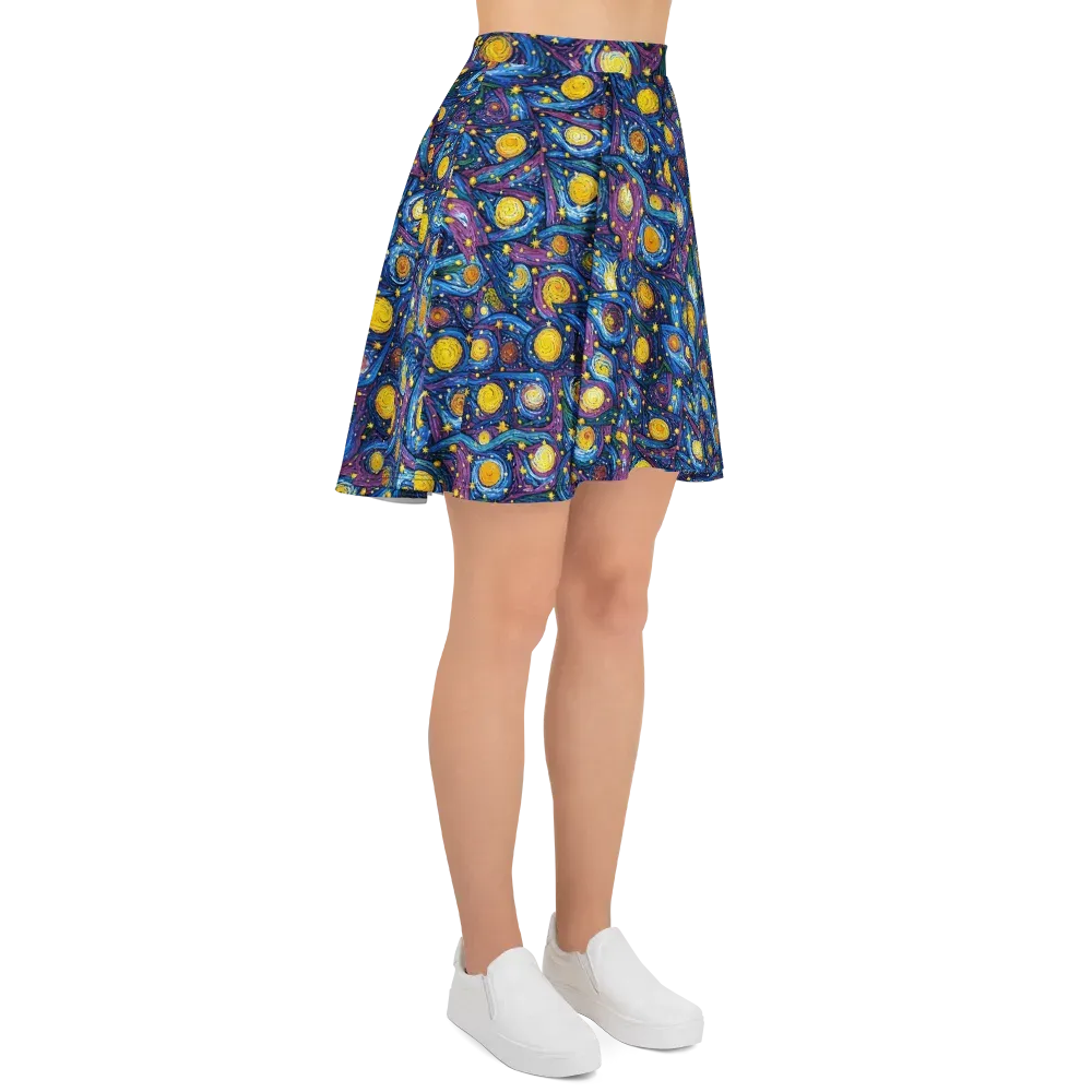 Cosmic Whirlpool on Skater Skirt — Right