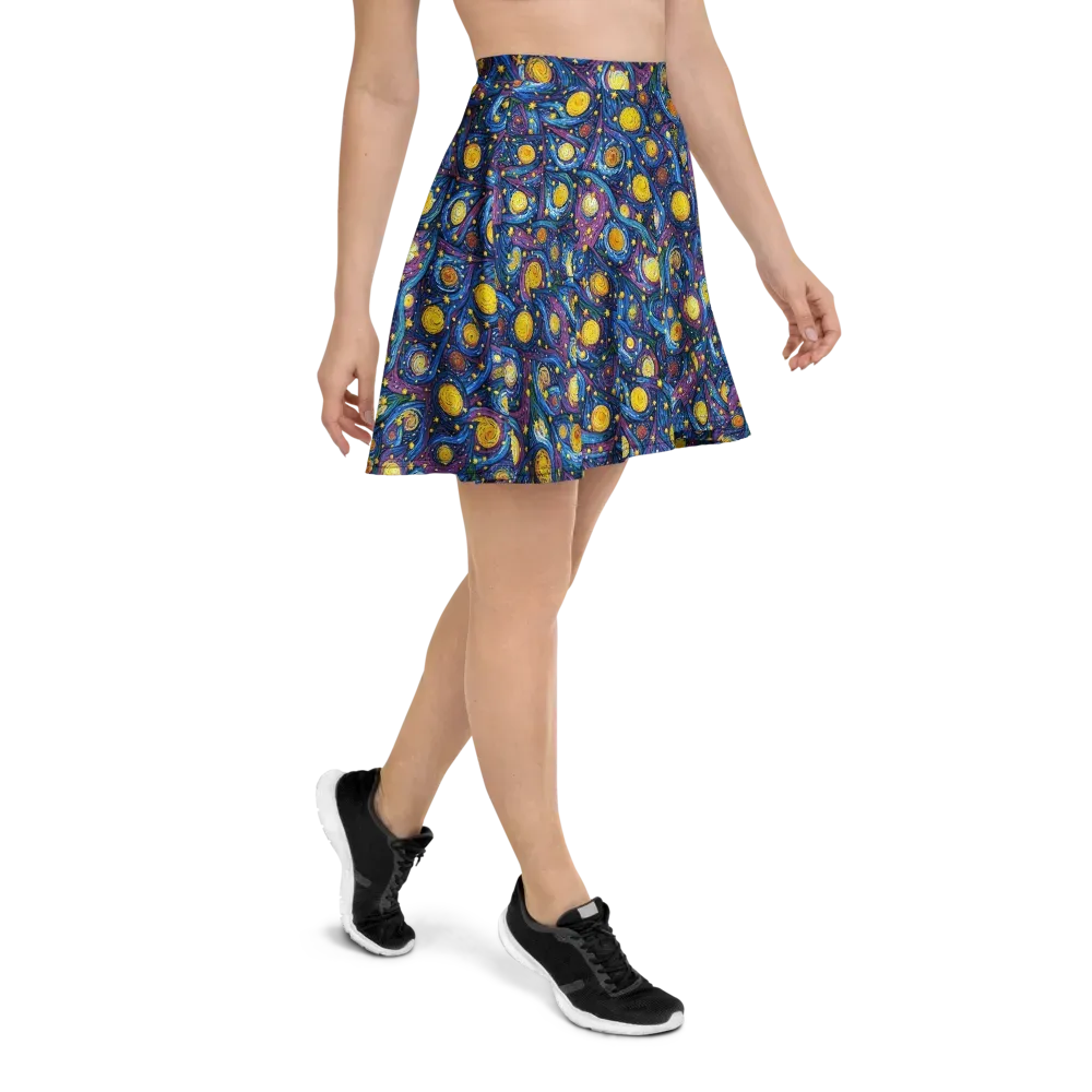 Cosmic Whirlpool on Skater Skirt — Right