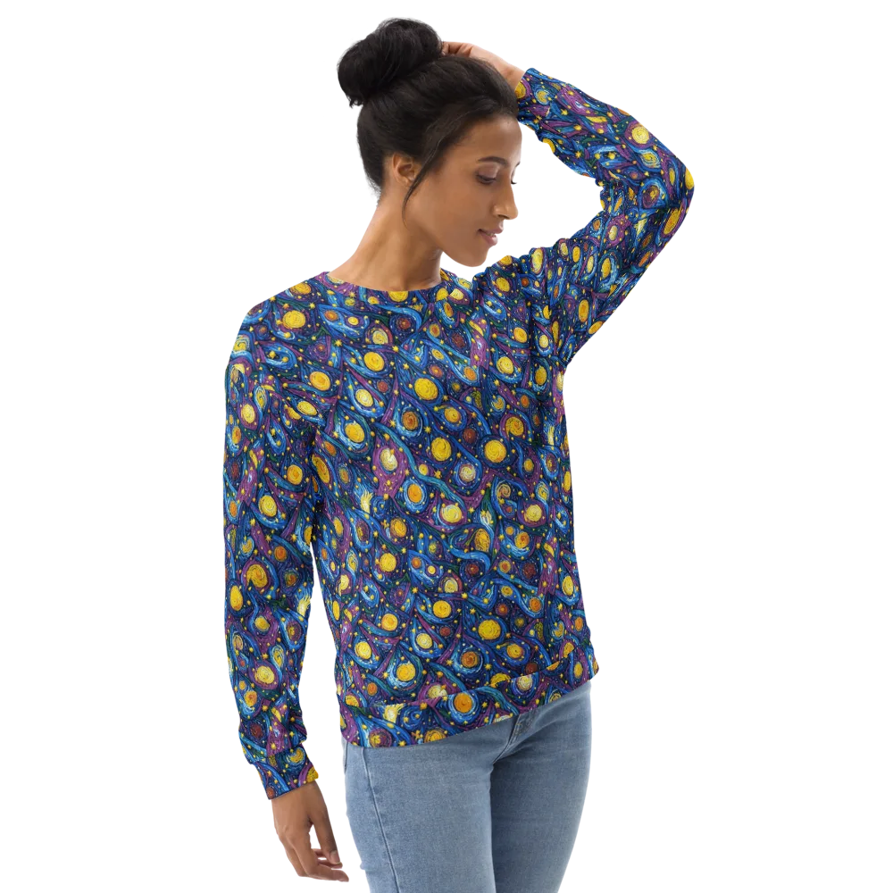 Cosmic Whirlpool on Sweatshirt — Right Front