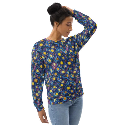 Cosmic Whirlpool on a Sweatshirt