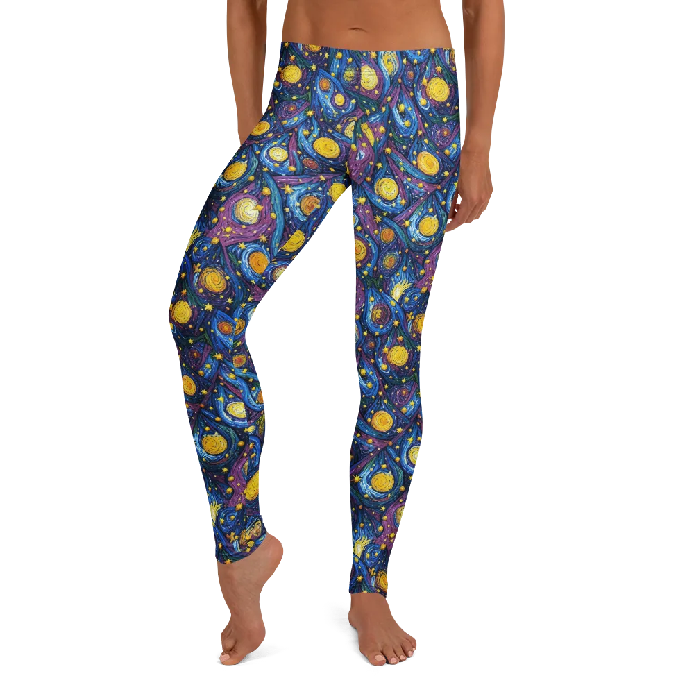 Cosmic Whirlpool on Leggings — Front