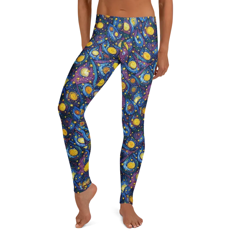 Cosmic Whirlpool on Leggings — Front