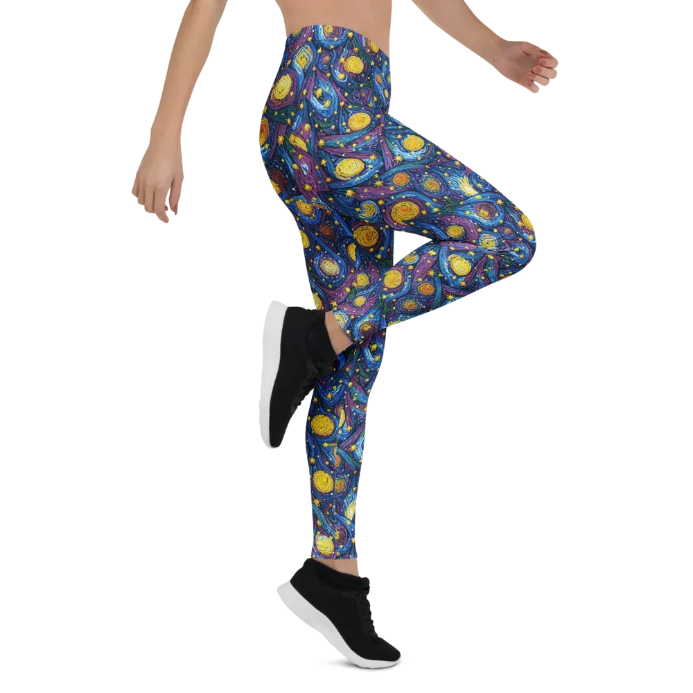 Cosmic Whirlpool on Leggings — Right