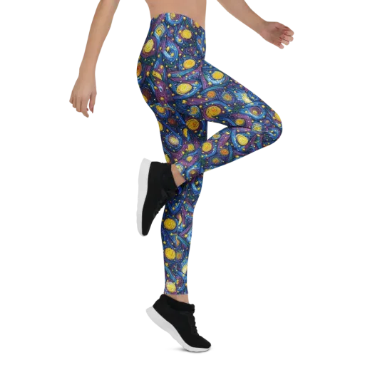 Cosmic Whirlpool on a Leggings