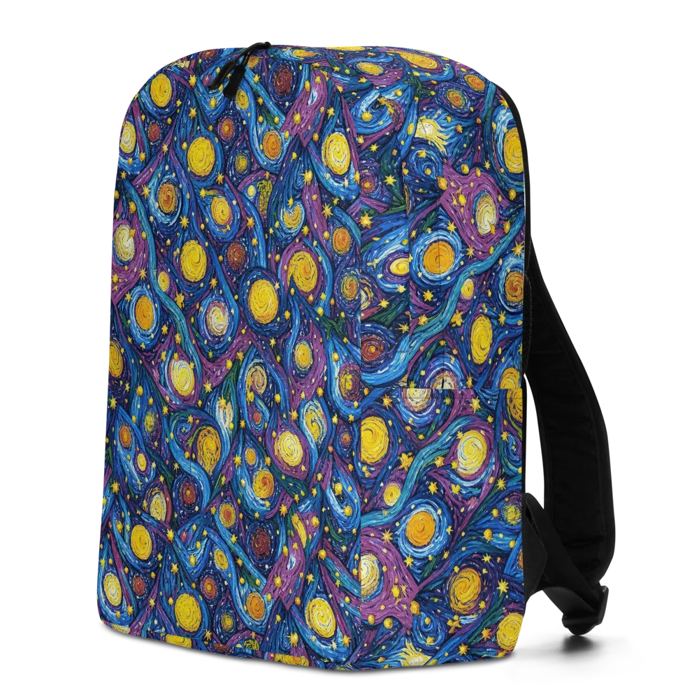 Cosmic Whirlpool on Minimalist Backpack — Left