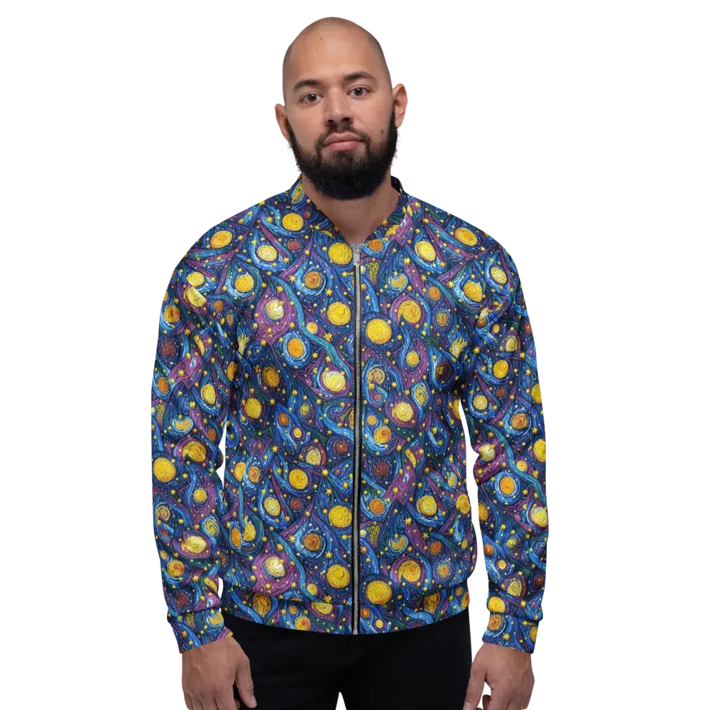 Cosmic Whirlpool on Bomber Jacket — Front