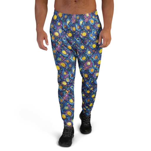 Cosmic Whirlpool on a Men's Joggers