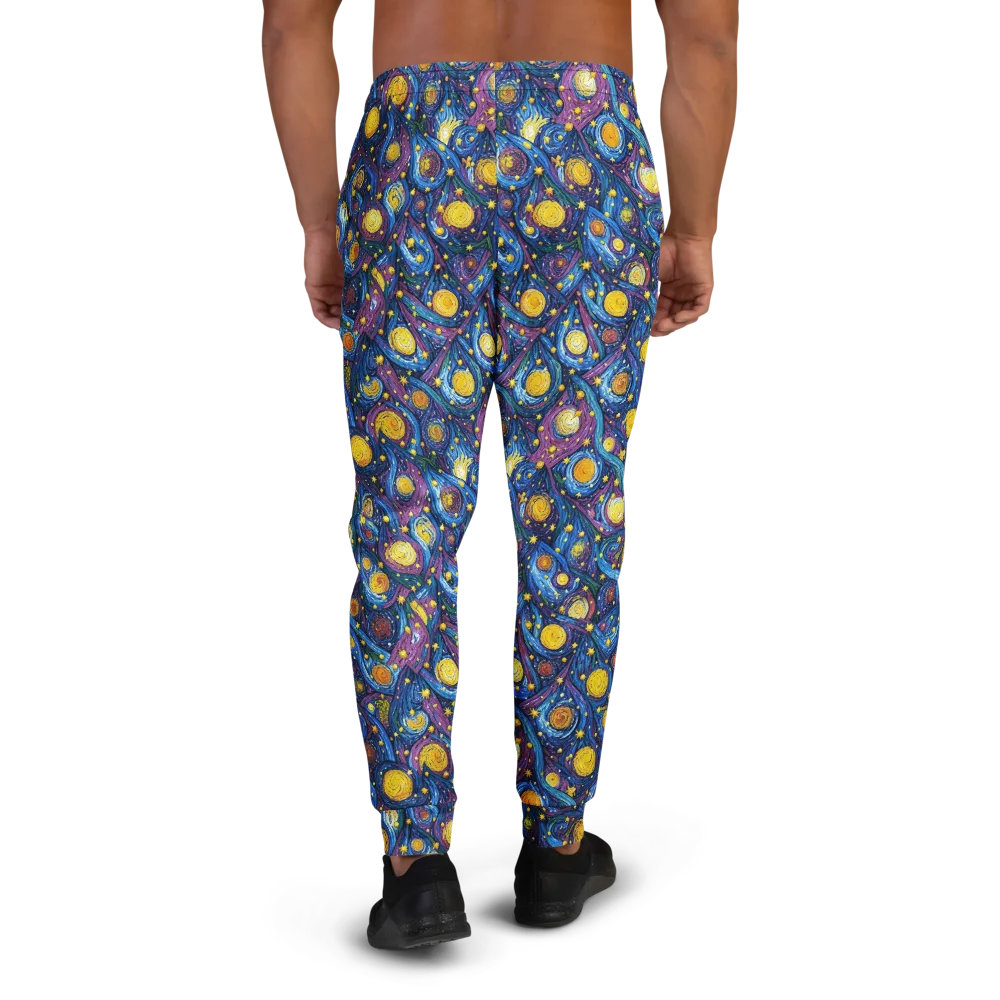 Cosmic Whirlpool on Men's Joggers — Back