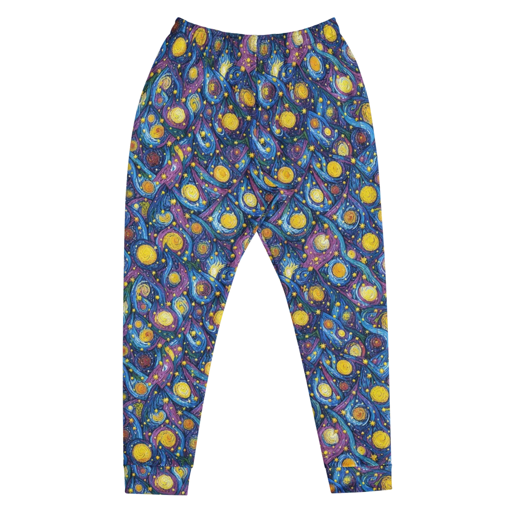 Cosmic Whirlpool on Men's Joggers — Front