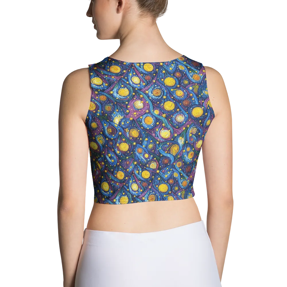 Cosmic Whirlpool on Crop Top — Back