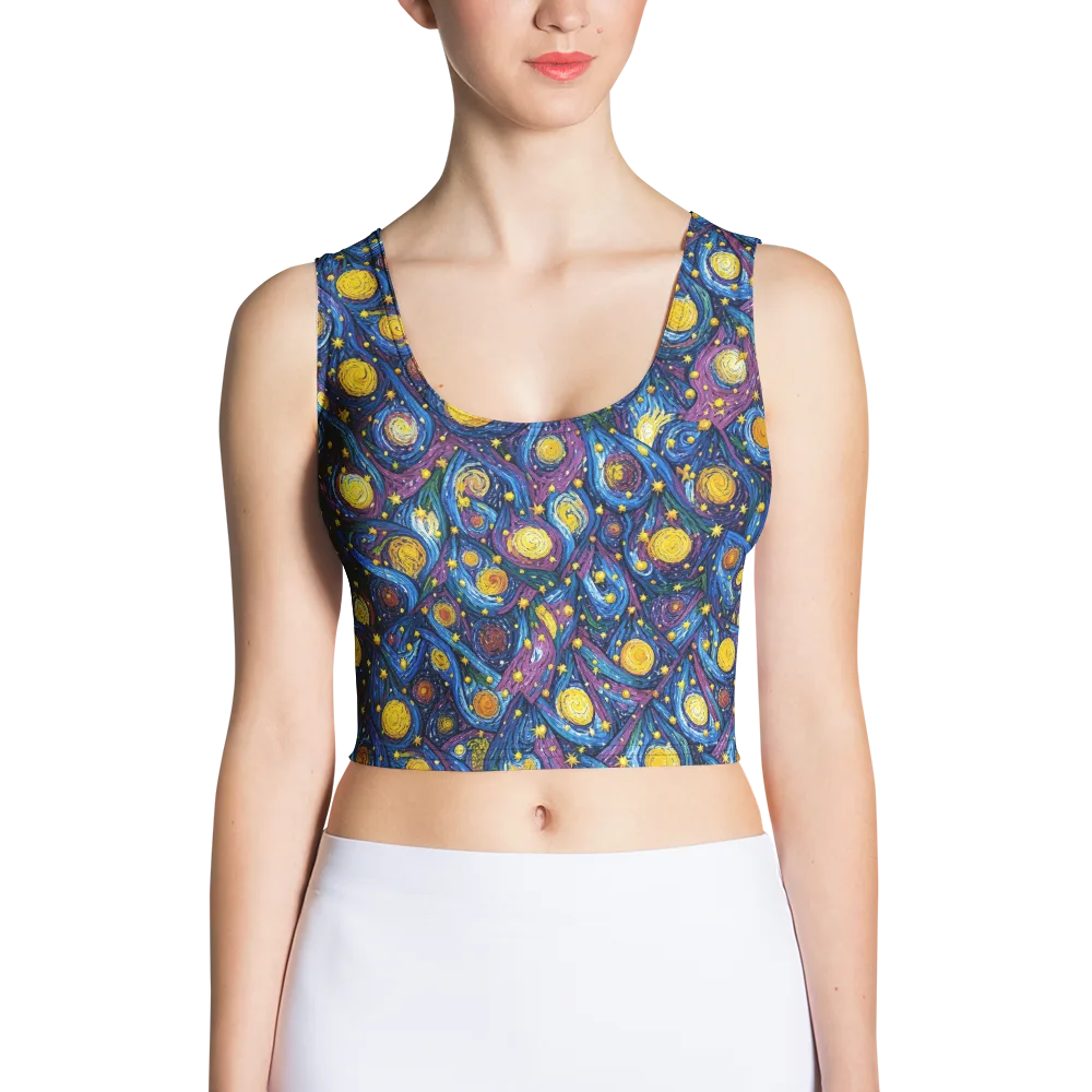 Cosmic Whirlpool on Crop Top — Front