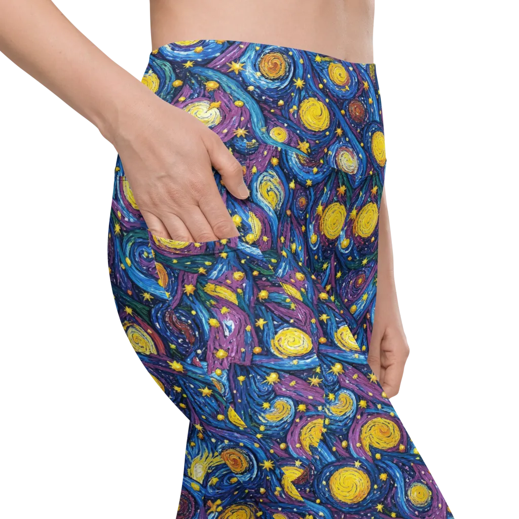 Cosmic Whirlpool on Leggings with Pockets — Product details