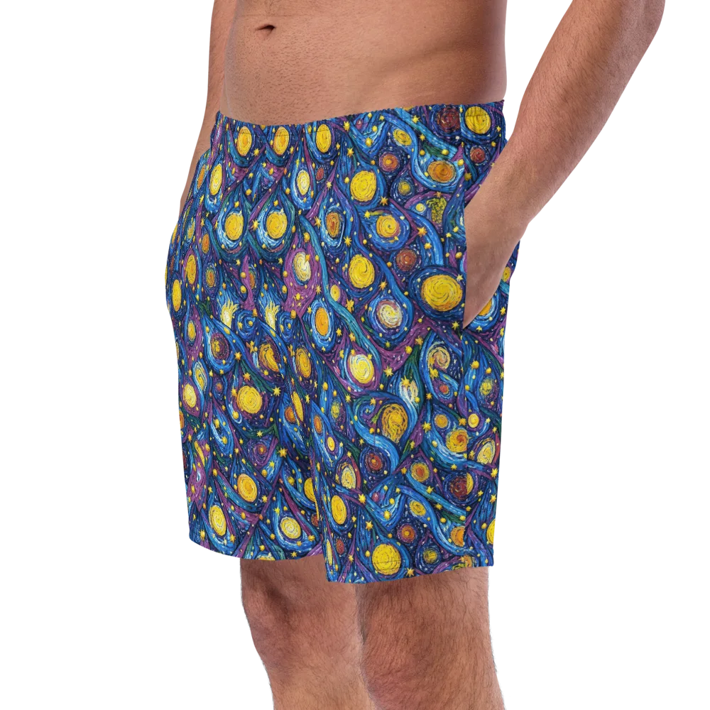 Cosmic Whirlpool on Swim Trunks — Left Front