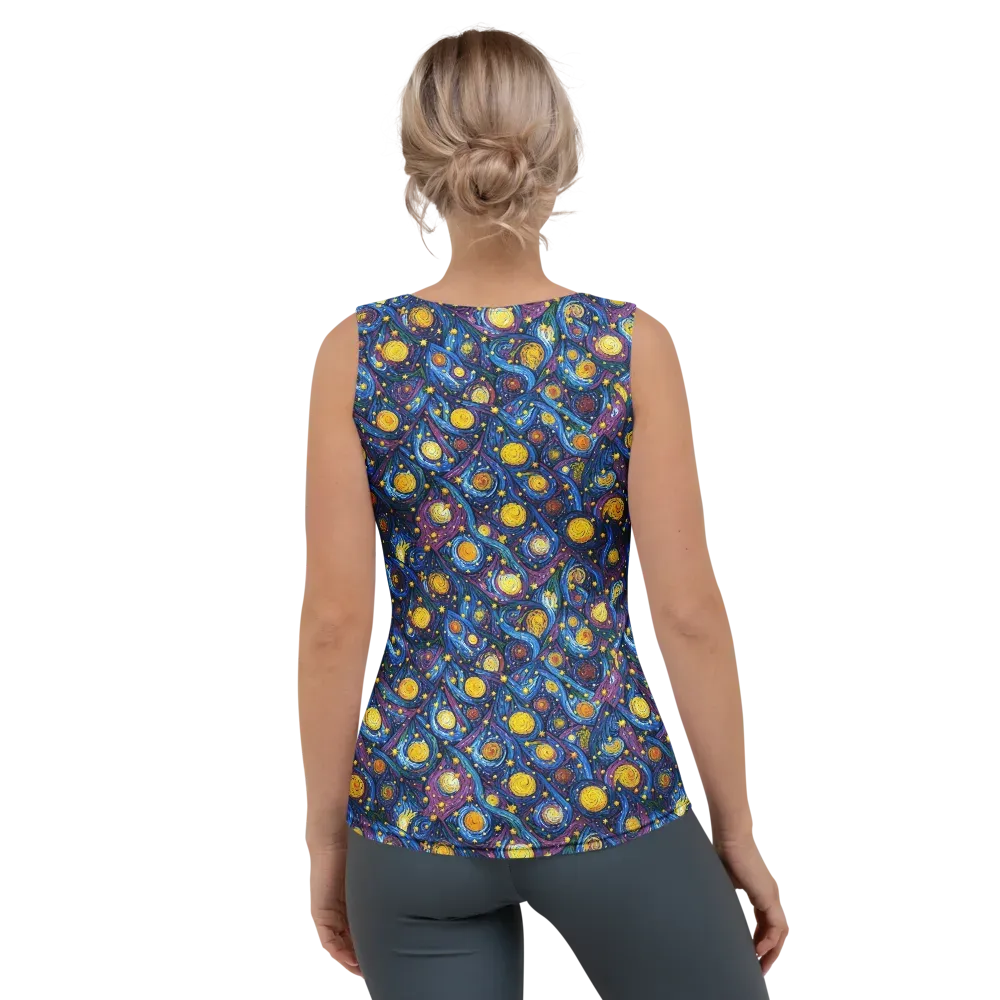 Cosmic Whirlpool on Women's Tank Top — Back