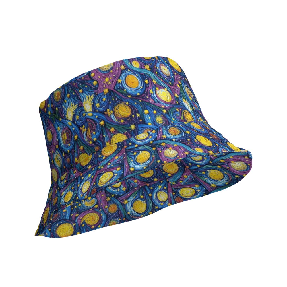 Cosmic Whirlpool on Reversible Bucket Hat — Product details Outside