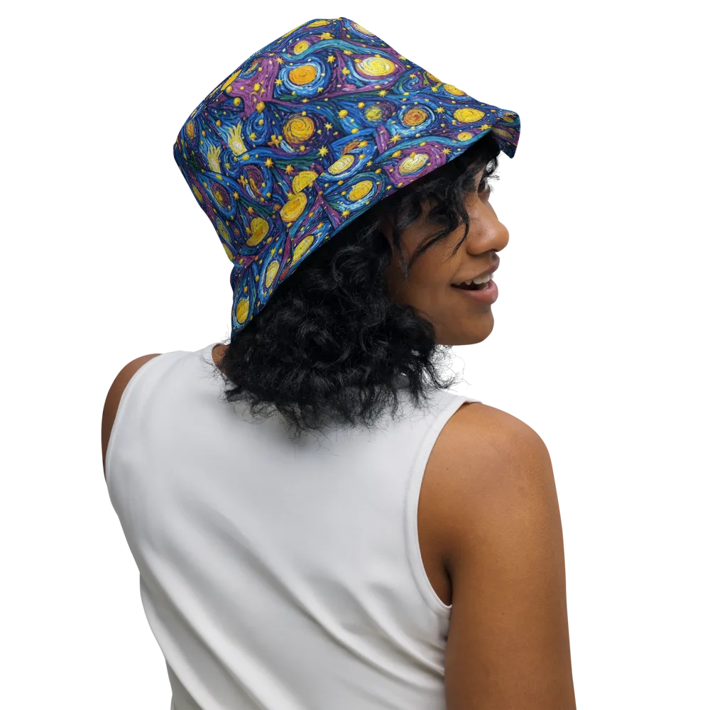 Cosmic Whirlpool on Reversible Bucket Hat — Right Outside