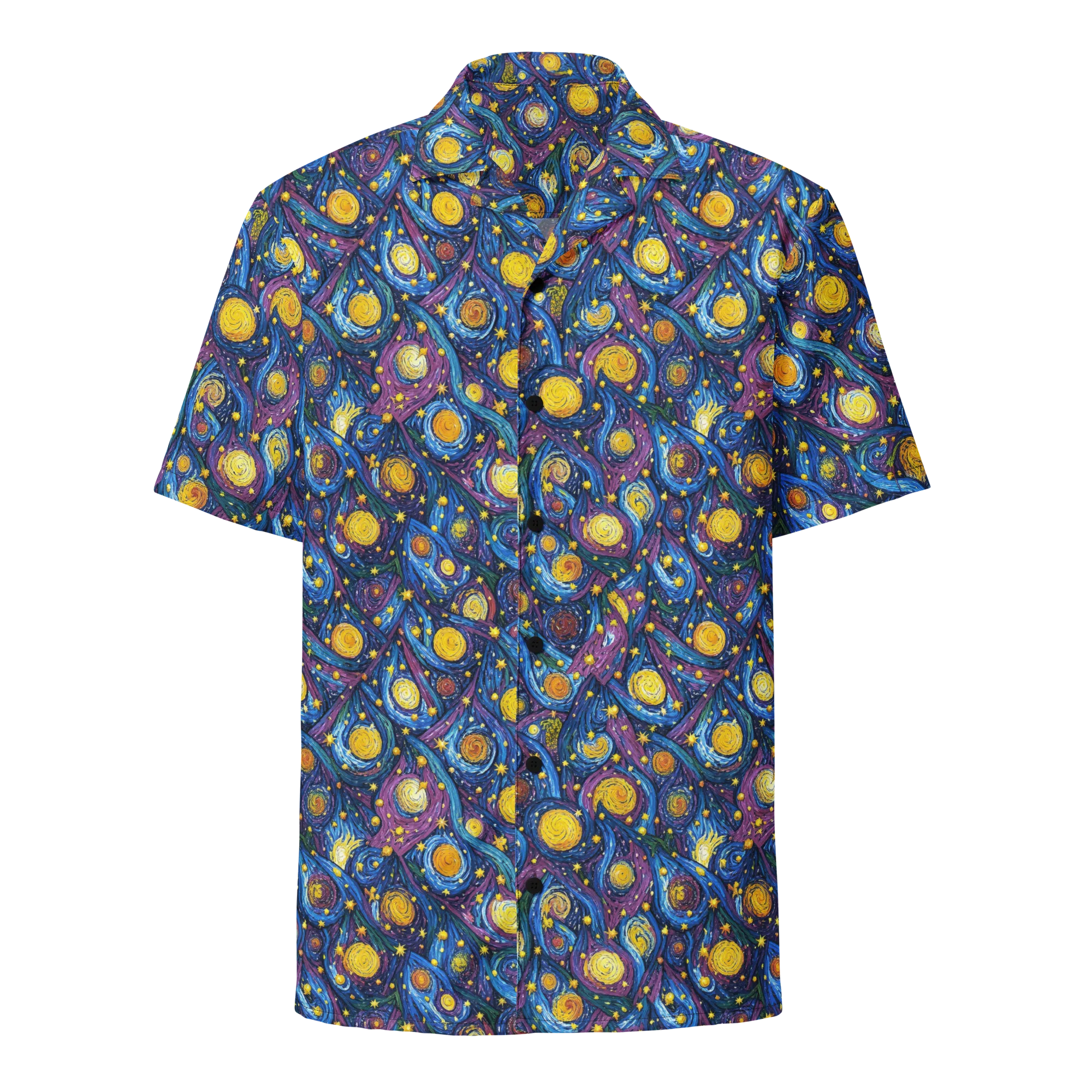 Cosmic Whirlpool on Button Shirt — Front