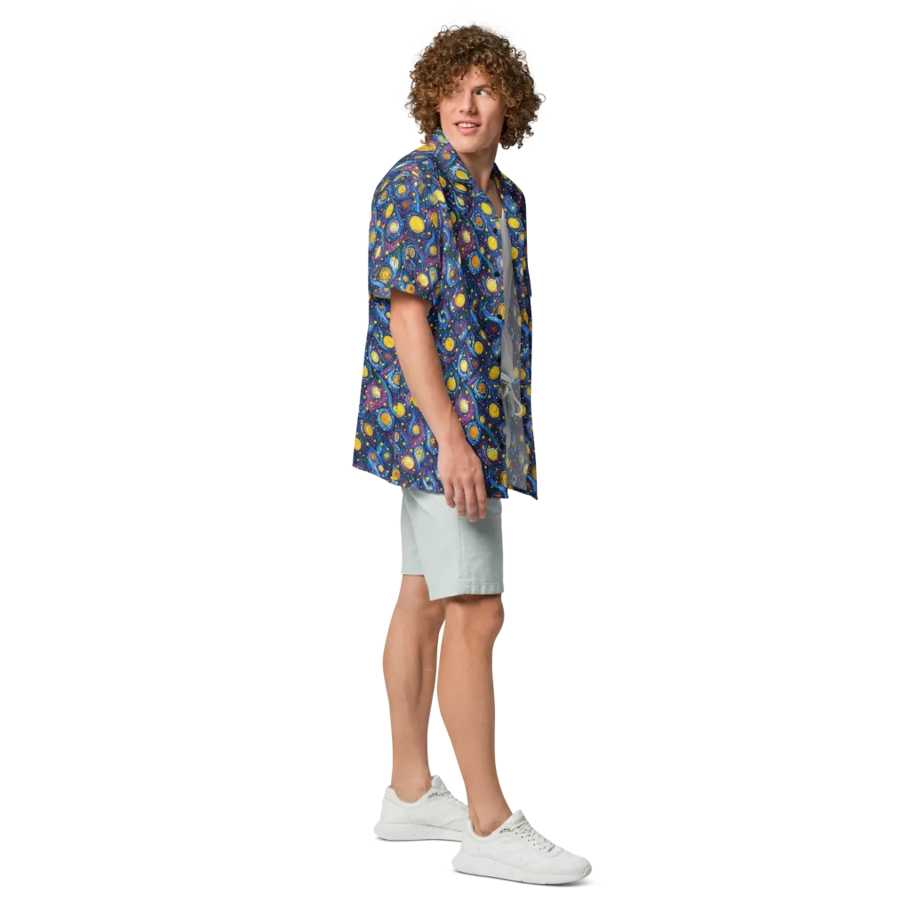 Cosmic Whirlpool on Button Shirt — Right