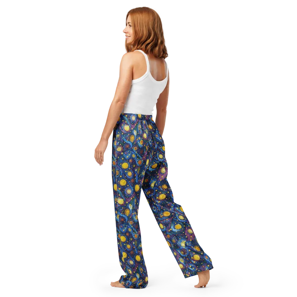 Cosmic Whirlpool on Women's Pajama Pants — Back