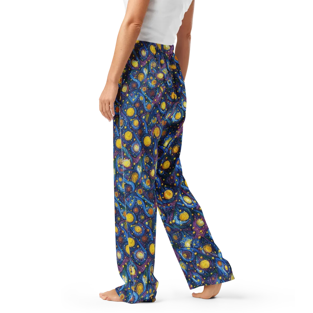Cosmic Whirlpool on Women's Pajama Pants — Left