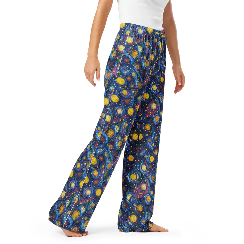 Cosmic Whirlpool on Women's Pajama Pants — Right Front